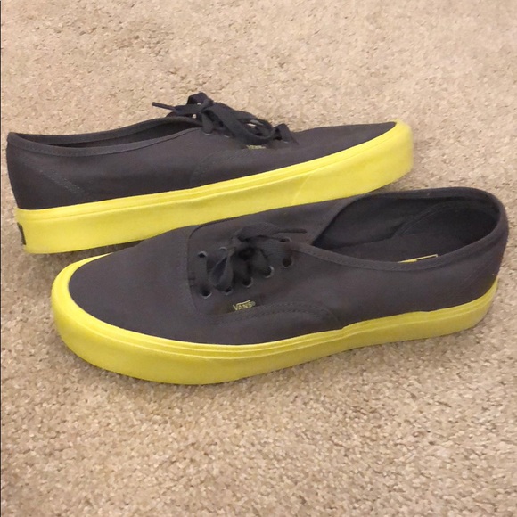 Vans Other - Vans grey and yellow 11 mens